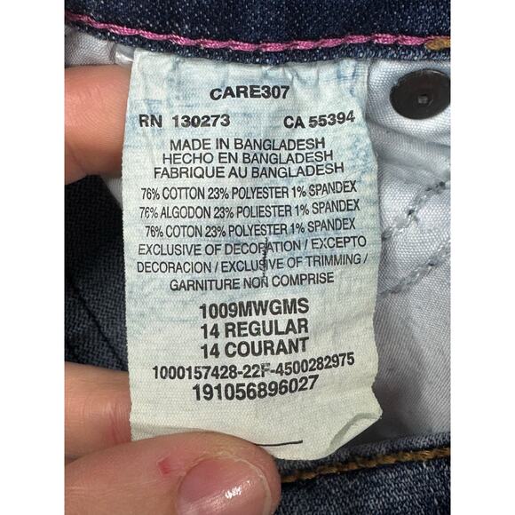 Wrangler Retro Youth Girls Bootcut Blue Denim Jeans - Size 14 (27x30.5) - Picture 4 of 4